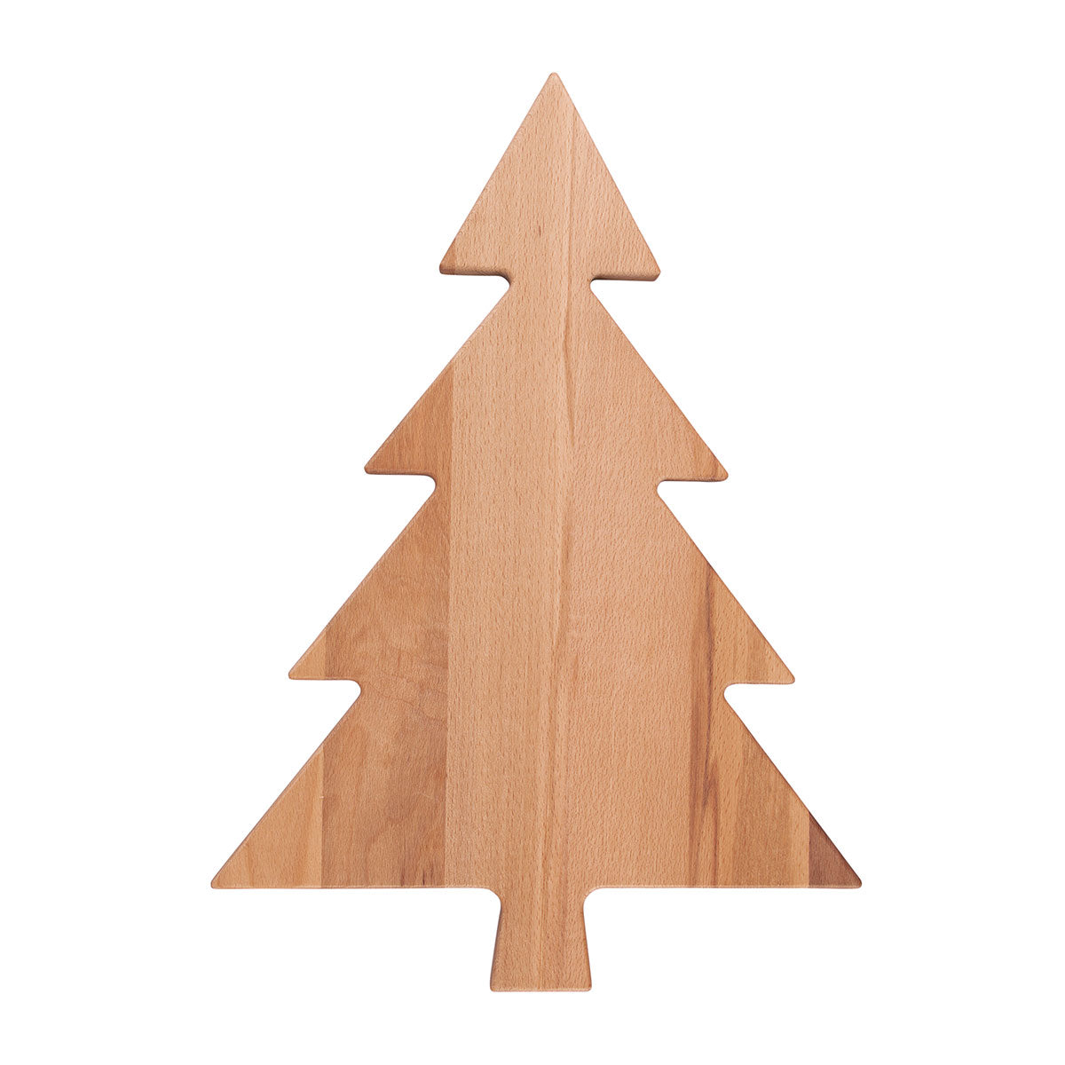 Kerstboom borrelplank van beukenhout - 45 cm